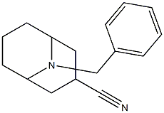 Structure of 9-Azabicyclo[3.3.1]nonane-3-carbonitrile, 9-(phenylMethyl)-