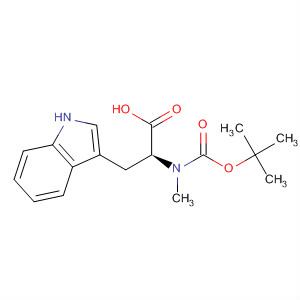 Structure of L-Tryptophan, N-[(1,1-dimethylethoxy)carbonyl]-N-methyl-