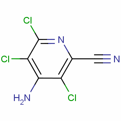 Structure of 2-Pyridinecarbonitrile,4-amino-3,5,6-trichloro-