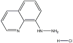 Chemical structure of 8-hydrazinylquinoline hydrochloride