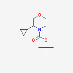 Structure of 4-Boc-3-cyclopropyl-morpholine