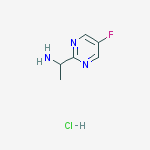 1-(5-氟嘧啶-2-基)乙胺盐酸盐结构式