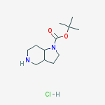 Structure of Octahydro-pyrrolo[3,2-c]pyridine-1-carboxylic acid tert-butyl ester hydrochloride