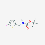 Structure of (5-Iodo-thiophen-2-ylmethyl)-carbamic acid tert-butyl ester