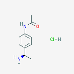 (R)-N-[4-(1-氨乙基)苯基]-乙酰胺盐酸盐结构式