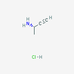 Structure of (S)-but-3-yn-2-amine hydrochloride