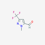 1-methyl-3-(trifluoromethyl)-1H-pyrazole-5-carbaldehyde结构式