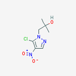 Structure of 1-(5-Chloro-4-nitro-1H-pyrazol-1-yl)-2-methylpropan-2-ol