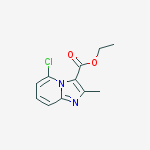 Structure of 5-Chloro-2-methyl-imidazo[1,2-a]pyridine-3-carboxylic acid ethyl ester