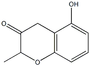 Structure of 4H-1-Benzopyran-4-one, 2,3-dihydro-5-hydroxy-2-methyl-