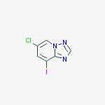 Structure of 6-CHLORO-8-IODO-[1,2,4]TRIAZOLO[1,5-A]PYRIDINE