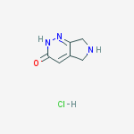 6,7-Dihydro-2H-pyrrolo[3,4-c]pyridazin-3(5H)-one hydrochloride结构式