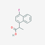Structure of 2-(4-fluoro-1-naphthyl)propanoic Acid