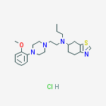 Structure of N-[2-[4-(2-methoxyphenyl)piperazin-1-yl]ethyl]-n-propyl-4,5,6,7-tetrahydro-1,3-benzothiazol-6-amine Hydrochloride