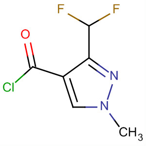 3-(二氟甲基)-1-甲基-1H-吡唑-4-羰酰氯结构式