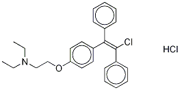 Structure of trans-CloMiphene Hydrochloride