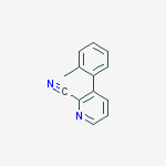 Structure of 3-(2-Methylphenyl)pyridine-2-carbonitrile