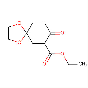 1,4-Dioxaspiro[4.5]decane-7-carboxylic acid, 8-oxo-, ethyl ester结构式