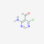 Structure of 4-Chloro-6-(methylamino)pyrimidine-5-carbaldehyde