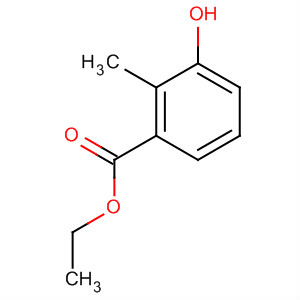 Structure of Benzoic acid, 3-hydroxy-2-methyl-, ethyl ester