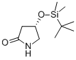 Structure of (4S)-4-[[(1,1-Dimethylethyl)dimethylsilyl]oxy]-2-pyrrolidinone