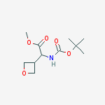 Structure of METHYL 2-(BOC-AMINO)-2-(OXETAN-3-YL)ACETATE