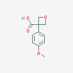 3-(4-METHOXYPHENYL)OXETANE-3-CARBOXYLIC ACID结构式