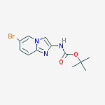 Tert-butyl N-(6-bromoimidazo[1,2-a]pyridin-2-yl)carbamate结构式