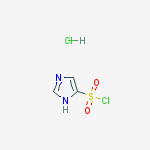 Structure of 1H-Imidazole-4-sulfonyl chloride HCl