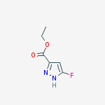 Structure of ethyl 5-fluoro-1H-pyrazole-3-carboxylate