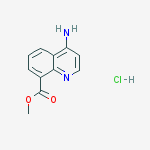 Structure of Methyl 4-aminoquinoline-8-carboxylate;hydrochloride