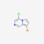 Structure of 8-Bromo-4-chloropyrrolo[1,2-a]pyrazine