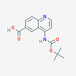 Structure of 4-[(2-methylpropan-2-yl)oxycarbonylamino]quinoline-6-carboxylic Acid