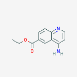 Ethyl 4-aminoquinoline-6-carboxylate结构式