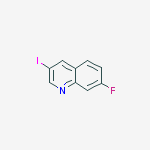 Structure of 7-fluoro-3-iodoquinoline