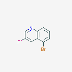 Structure of 5-BROMO-3-FLUOROQUINOLINE