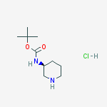 Structure of (S)-3-(Boc-amino)piperidine hydrochloride