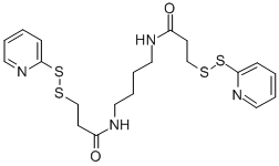 Structure of 1 4-BIS(3-(2-PYRIDYLDITHIO)PROPIONAMIDO)