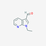 Structure of 1H-Pyrrolo[2,3-b]pyridine-3-carboxaldehyde, 1-ethyl-