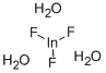 Structure of INDIUM FLUORIDE TRIHYDRATE