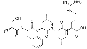 Structure of H-SER-PHE-LEU-LEU-ARG-OH