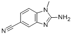 1H-BENZO[D]IMIDAZOLE-5-CARBONITRILE,2-AMINO-1-METHYL-结构式