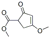 Structure of methyl 4-methoxy-2-oxo-3-cyclopentene-1-carboxylate