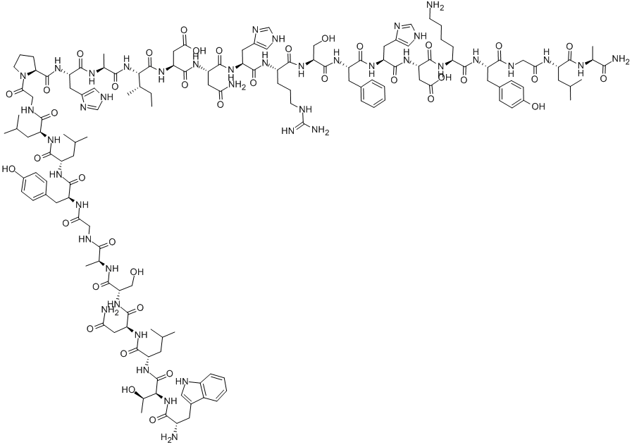 Structure of GALANIN (2-29) (RAT)