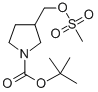 1-BOC-3-甲磺酰基氧基甲基吡咯烷结构式