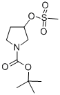 (R)-3-甲磺酰氧基吡咯烷-1-羧酸叔丁酯结构式