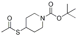 Structure of 1-Piperidinecarboxylic acid, 4-(acetylthio)-, 1,1-diMethylethyl ester