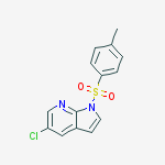 5-chloro-1-(4-methylphenyl)sulfonylpyrrolo[2,3-b]pyridine结构式