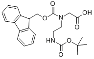 Structure of FMOC-N-(N-BETA-BOC-AMINOETHYL)-GLY-OH
