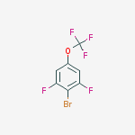 2-BROMO-1,3-DIFLUORO-5-(TRIFLUOROMETHOXY)BENZENE结构式